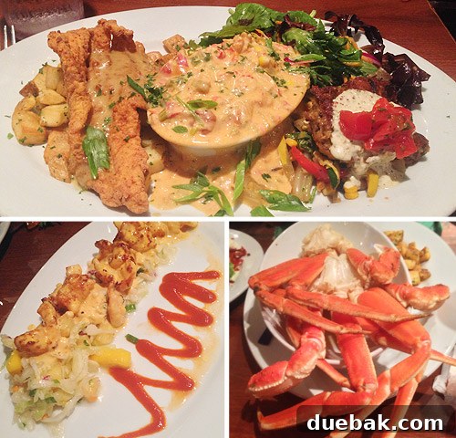 Assortment of delicious seafood dishes from Destin's local restaurants
