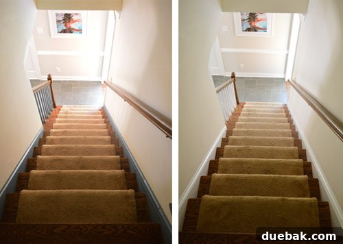 Transform Your Staircase with White Painted Balusters 11 Finished white painted stair balusters, looking clean and crisp