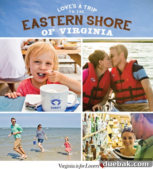 Scenic view of the Virginia Eastern Shore coast with a boat