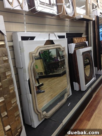 A large, ornate quatrefoil-style mirror discovered at HomeGoods