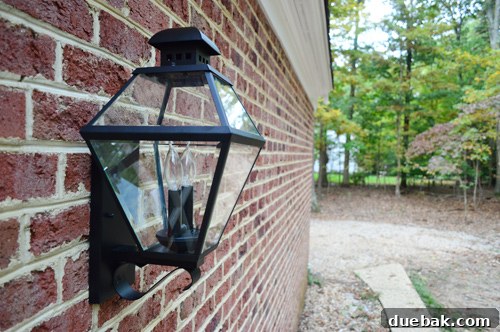 New black lantern light with deer in the background