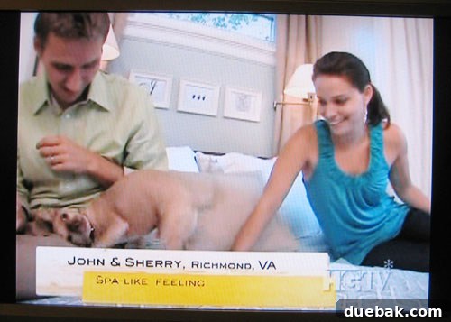 John and Sherry on HGTV Rate My Space, showcasing their home design