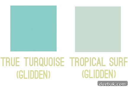 Color Confidence: Your Guide to Perfect Paint Choices 7 Comparison of a vibrant Tiffany Box blue swatch and a softer, muted aqua swatch
