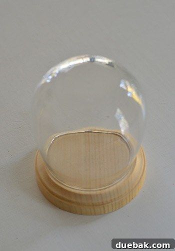 Stemless wine glass perfectly fits round wood plaque for keepsake project