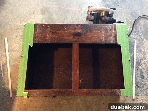 How to Remove and Rehang Kitchen Cabinets 12 Wooden support brace made from 2x4s for a kitchen cabinet installation