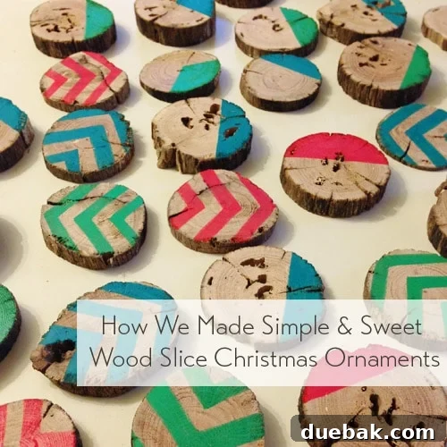 Rustic Wood Slice Christmas Creations 2 DIY Wood Slice Christmas Ornaments with Festive Designs