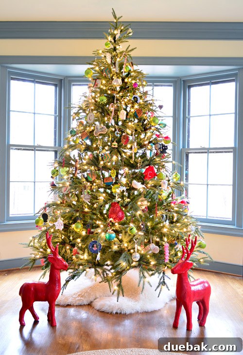 Rustic Wood Slice Christmas Creations 3 Beautifully decorated Christmas tree in a cozy home setting