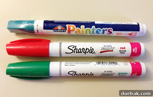 Rustic Wood Slice Christmas Creations 10 Paint pens used for decorating wood slice ornaments