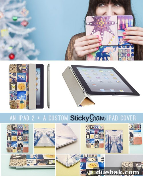 Amazing Free iPad Stocking Filler 2 Custom StickyGram iPad Cover with iPad 2 Giveaway