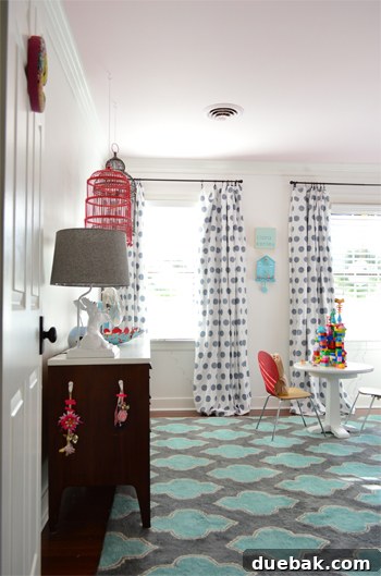 Creating Her Dream Big Girl Room Beyond the Crib 12 A wider view of Clara's room from the doorway, showing new decor