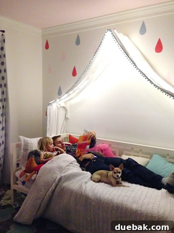 Creating Her Dream Big Girl Room Beyond the Crib 3 Clara happily settled in her new big girl bed