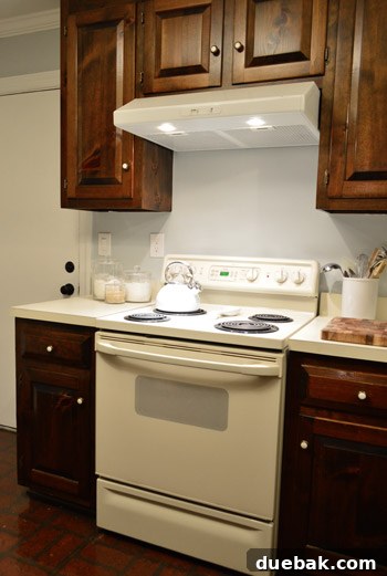 Replacing an Over-the-Range Microwave with a Range Hood 17 After shot of the kitchen with the new range hood installed