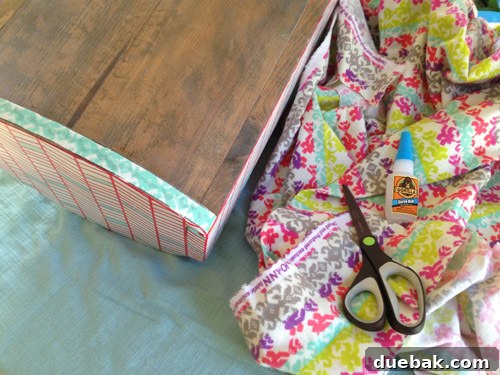 Close-up of the underside of the cradle rocker with a strip of fleece fabric glued on for floor protection.
