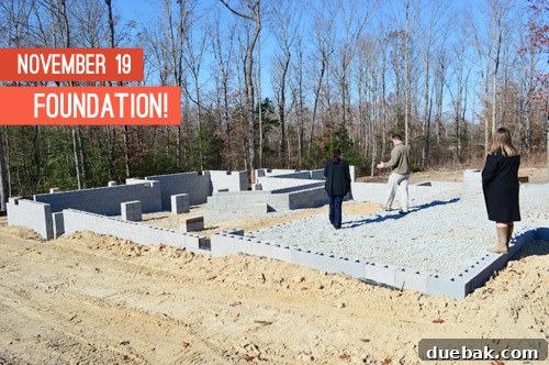 Homearama showhouse construction foundation phase