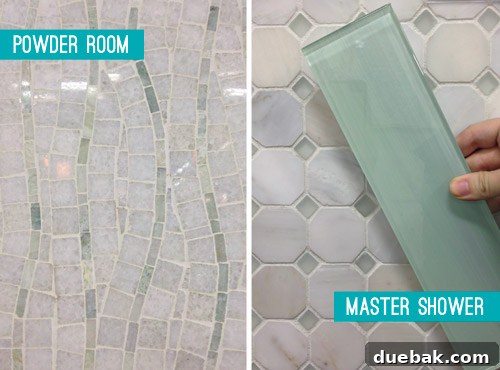 Tile selections for powder room and master bathroom
