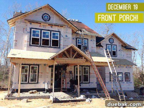 Windows installed during Homearama project construction
