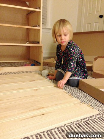 Clara helping with nursery built-ins, future updates planned