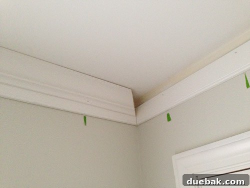 Layered crown molding technique using baseboard and traditional crown