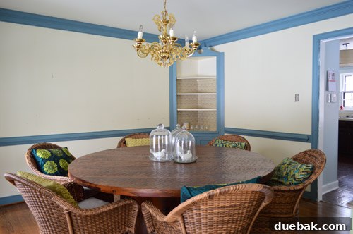 Taming the Runaway Home 3 Clean and organized dining room table after decluttering