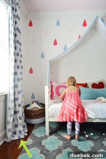 Taming the Runaway Home 5 Clara's long curtains before hemming