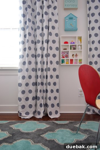 Taming the Runaway Home 6 Clara's curtains after hemming with hem tape