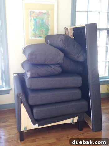 Taming the Runaway Home 8 Unused sectional pieces stored in the attic