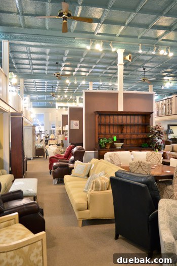 Sherry shopping at Green Front Furniture for the Homearama Showhouse