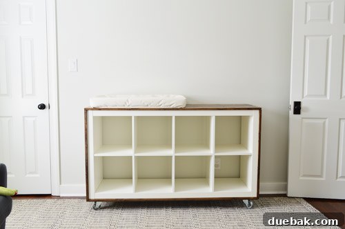 Expedit with casters, showcasing the potential aesthetic.