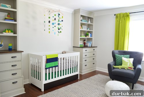 Craft Your Own Adorable Nursery Mobile 15 Perspective view of the nursery mobile and crib area