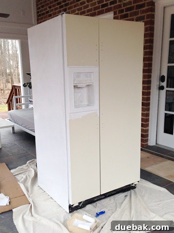 how to paint a refrigerator
