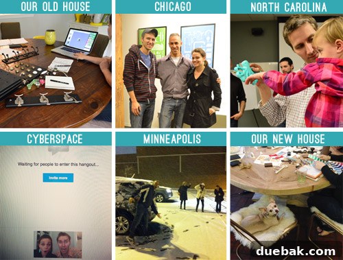 Collaborative design meetings at Liberty Hardware and Target headquarters, highlighting the travel involved.