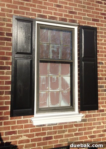 Office exterior during painting