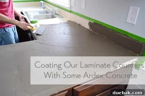Ardex Feather Finish applied to kitchen countertops