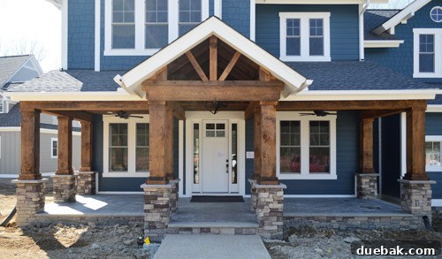Showhouse Styling 4 Newly painted white front door with sidelights on the Homearama showhouse