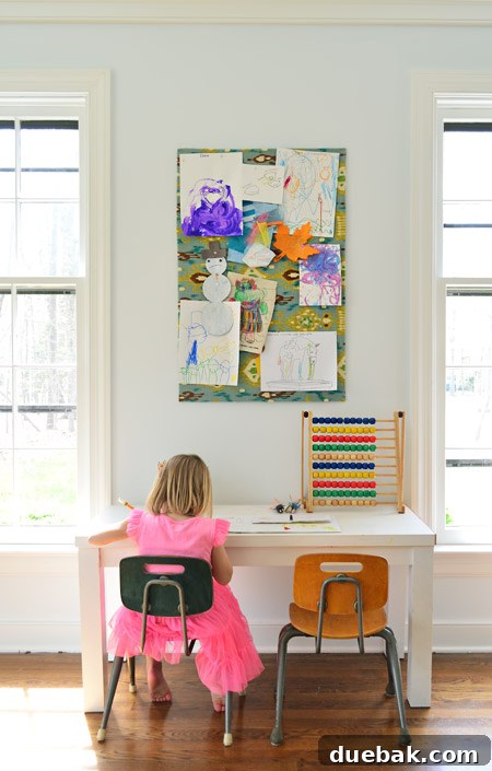 Paint Your Room Like A Professional 7 Daughter Coloring At Small Art Desk In Home Office