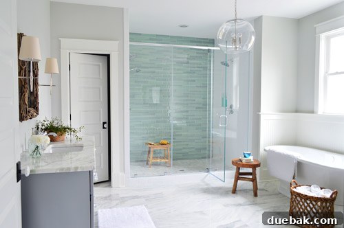 Entrance to the master en-suite bathroom