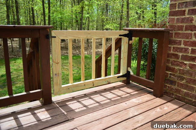 Second Deck Gate Added To Other Side Of Deck For Complete Safety