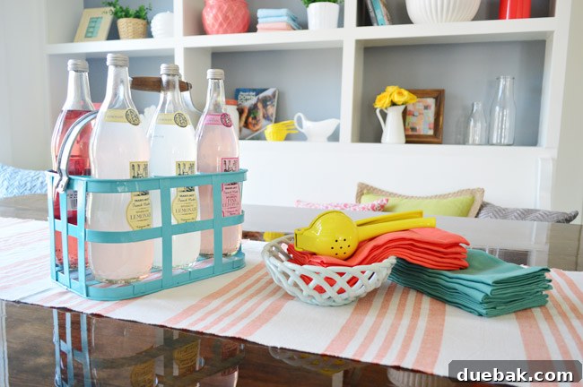 Casual Breakfast Nook Table Setting