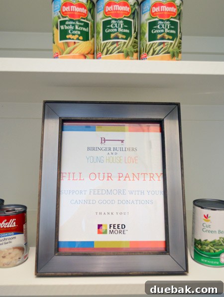 Pantry Used for Canned Food Donations for FeedMore