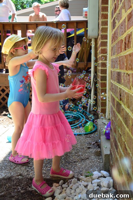 The Ultimate Pink and Gold Kids Celebration 14 Bubble blower at party