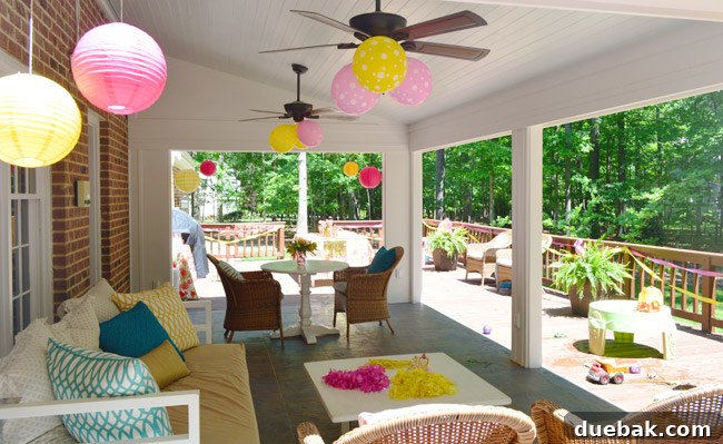 The Ultimate Pink and Gold Kids Celebration 4 Kids playing with water table