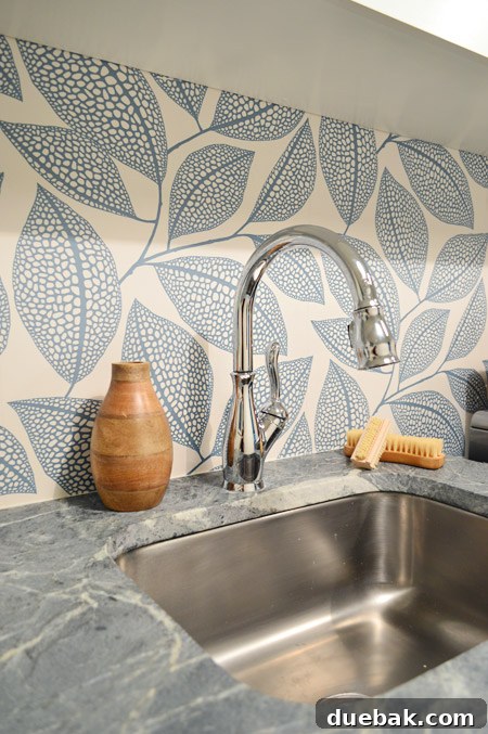 Our Showhouse: Full Video Walkthrough 16 Detailed view of laundry room floating shelf with styled accessories