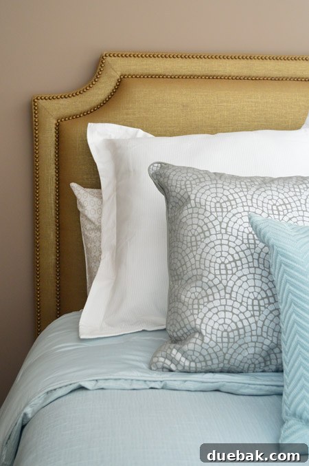 Our Showhouse: Full Video Walkthrough 21 Guest bedroom dresser with colorful armchair and decorative vases