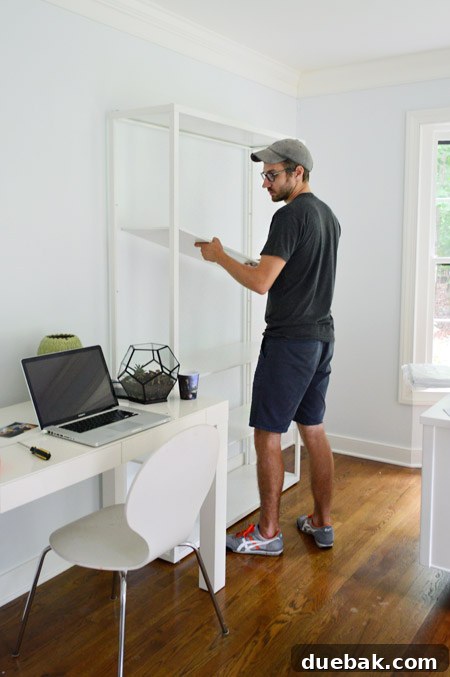 Elevating Our Home Office with Fjalkinge Bookshelves 12 IKEA Fjälkinge shelves with standard configuration