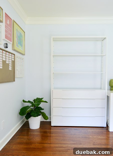Elevating Our Home Office with Fjalkinge Bookshelves 18 Home office with magnet boards and new storage