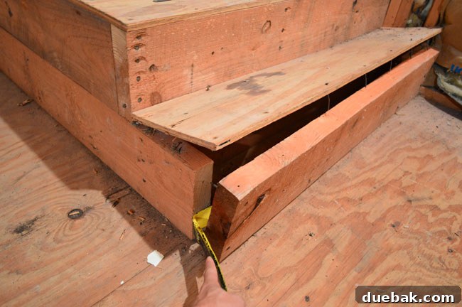 The Ultimate Laundry Room Makeover: From Demolition to Design 14 Demolition of the old attic step