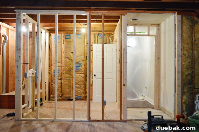 before photo from same angle before drywall was installed