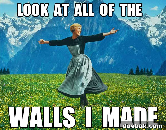 Julie Andrews Sound Of Music Meme Look At All Of The Walls I Made