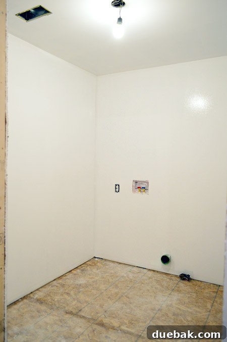 room primed after drywall taping mudding and sanding is complete