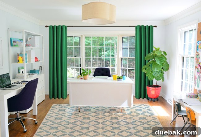 Original Rendering with Emerald Curtains